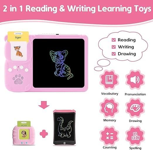 Talking Flash card With LCD Writing Tablet for Kids (224 Sight Words) Enlighten Toy Gift